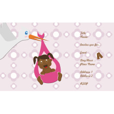 Baby Shower Pink Invitation